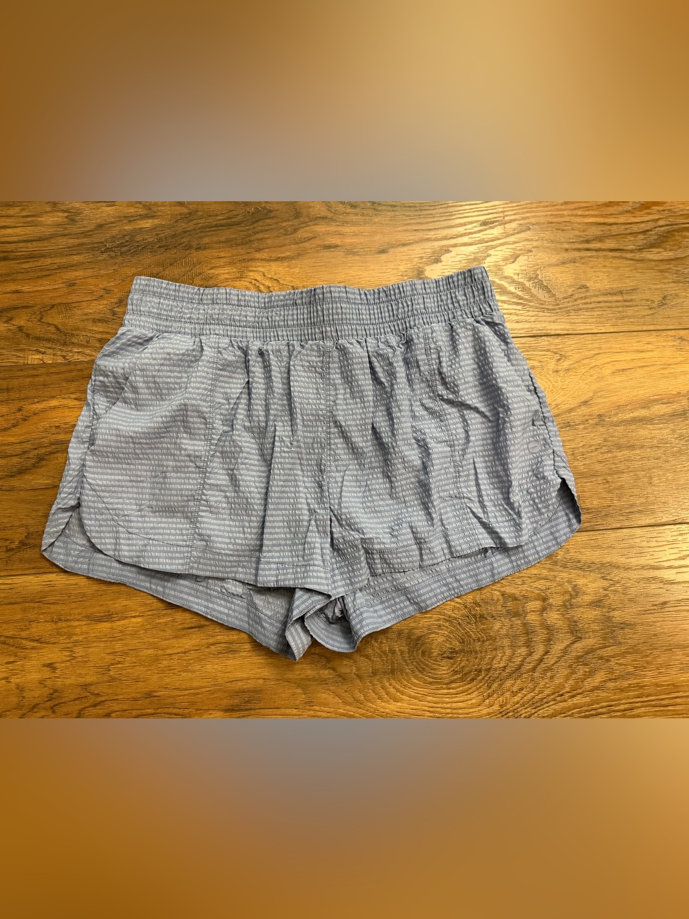 Avia Gray Striped Athletic Shorts